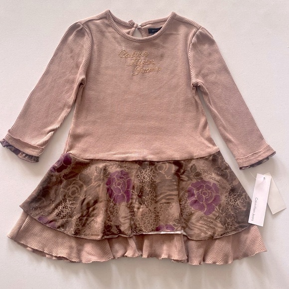 Calvin Klein Jeans Layered Girls Tunic Shirt - Picture 1 of 9